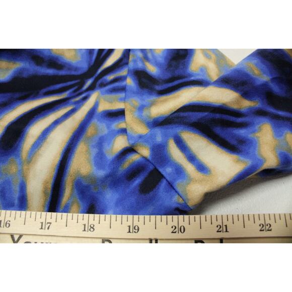 CATO Tie Dye Jacket Women's Large Ruffled Button Front Designer Cotton Blend - Picture 5 of 7